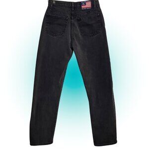 POLO RALPH LAUREN Y2K VTG BLACK STRAIGHT LEG WOMEN'S JEANS 8 X 31